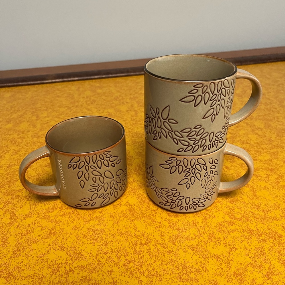 Starbucks - 2013 Autumn Leaves - set of 3 mugs